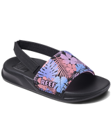 The Reef Girls Girls Little One Sliders in Purple Fronds