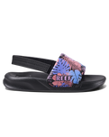 The Reef Girls Girls Little One Sliders in Purple Fronds