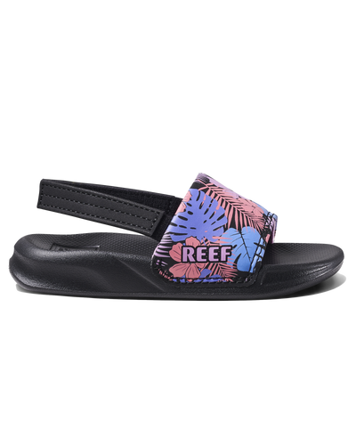 The Reef Girls Girls Little One Sliders in Purple Fronds