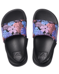 The Reef Girls Girls Little One Sliders in Purple Fronds