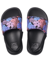 The Reef Girls Girls Little One Sliders in Purple Fronds