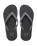 The Reef Mens Seaside Flip Flops in Grey, Aqua & Black