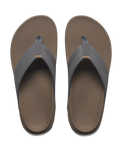 The Reef Mens The Raglan Flip Flops in Fossil & Grey