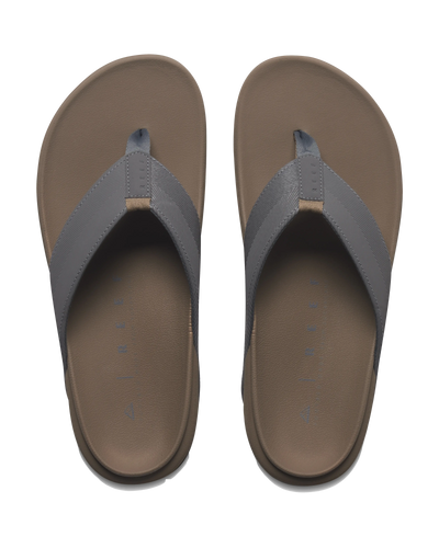 The Reef Mens The Raglan Flip Flops in Fossil & Grey