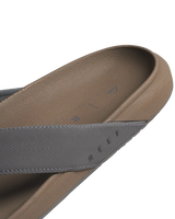 The Reef Mens The Raglan Flip Flops in Fossil & Grey