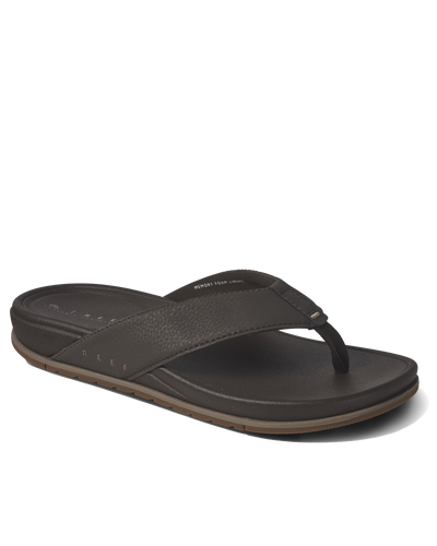 The Reef Mens Cushion Bonzer Flip Flops in Brown