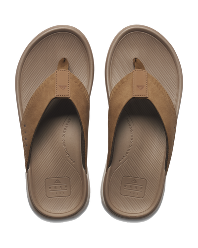 The Reef Mens Cushion Norte Flip Flops in Tan