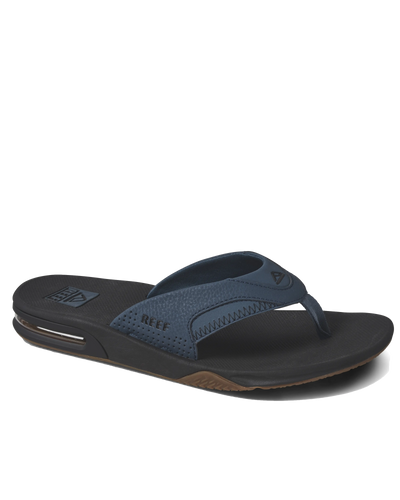 The Reef Mens Fanning Flip Flops in Orion & Black