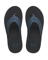 The Reef Mens Fanning Flip Flops in Orion & Black