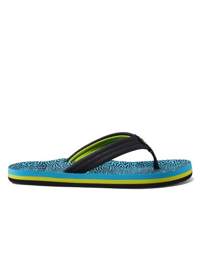 The Reef Boys Boys Ahi Flip Flops in Blue Coral