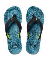 The Reef Boys Boys Ahi Flip Flops in Blue Coral