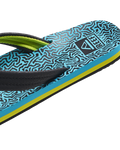 The Reef Boys Boys Ahi Flip Flops in Blue Coral