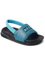 The Reef Boys Boys Little One Sliders in Blue Coral