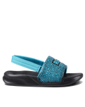 The Reef Boys Boys Little One Sliders in Blue Coral