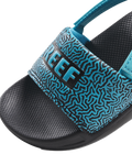 The Reef Boys Boys Little One Sliders in Blue Coral