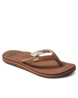 The Reef Womens Cushion Sands Flip Flops in Espresso