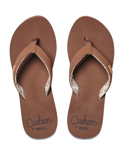 The Reef Womens Cushion Sands Flip Flops in Espresso