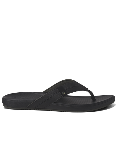 The Reef Mens Cushion Phantom 2.0 Flip Flops in Black