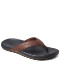 The Reef Mens Cushion Phantom 2.0 Flip Flops in Brown & Black