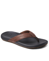 The Reef Mens Cushion Phantom 2.0 Flip Flops in Brown & Black