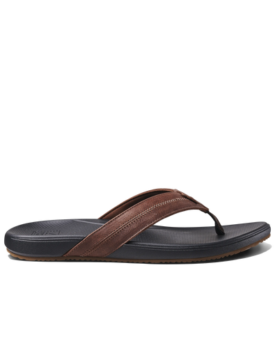 The Reef Mens Cushion Phantom 2.0 Flip Flops in Brown & Black