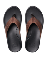 The Reef Mens Cushion Phantom 2.0 Flip Flops in Brown & Black