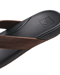 The Reef Mens Cushion Phantom 2.0 Flip Flops in Brown & Black