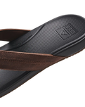 The Reef Mens Cushion Phantom 2.0 Flip Flops in Brown & Black