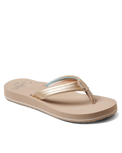 The Reef Womens Cushion Breeze Flip Flops in Golden Hour