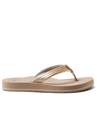 The Reef Womens Cushion Breeze Flip Flops in Golden Hour