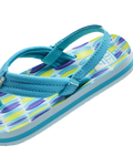 The Reef Boys Boys Little Ahi Flip Flops in Blue Fish