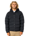 The Rip Curl Mens Anti Series Elite Puffer Jacket in Black