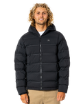 The Rip Curl Mens Anti Series Elite Puffer Jacket in Black