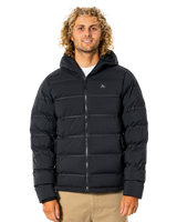 The Rip Curl Mens Anti Series Elite Puffer Jacket in Black