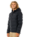 The Rip Curl Mens Anti Series Elite Puffer Jacket in Black