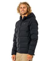 The Rip Curl Mens Anti Series Elite Puffer Jacket in Black