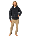 The Rip Curl Mens Anti Series Elite Puffer Jacket in Black