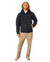 The Rip Curl Mens Anti Series Elite Puffer Jacket in Black