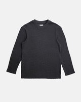 Classic Waffle Knit Jumper in Vintage Black