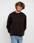 Classic Fleece Crew Sweatshirt in Vintage Black