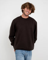 Classic Fleece Crew Sweatshirt in Vintage Black