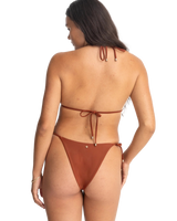 The Rhythm Womens Classic Slide Triangle Bikini Top in Rust