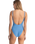 The Rhythm Womens Classic Minimal One Piece Swimsuit in Blue