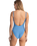 The Rhythm Womens Classic Minimal One Piece Swimsuit in Blue