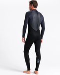 The C-Skins Mens Legend 4/3mm Back Zip Wetsuit in Black & Anthracite