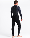 The C-Skins Mens Legend 4/3mm Back Zip Wetsuit in Black & Anthracite