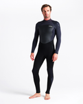 The C-Skins Mens Legend 4/3mm Back Zip Wetsuit in Black & Anthracite