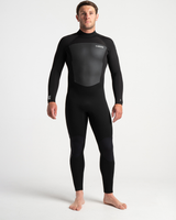 The C-Skins Mens Legend 5/4mm Back Zip Wetsuit in Black & Anthracite