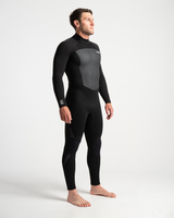 The C-Skins Mens Legend 5/4mm Back Zip Wetsuit in Black & Anthracite