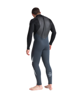 The C-Skins Mens Legend 5/4mm Back Zip Wetsuit in Graphite, Black & Silver Grey